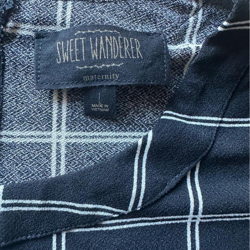 Sweet wanderer Maternity black with Beige Stripes Size L!! - Picture 7 of 10